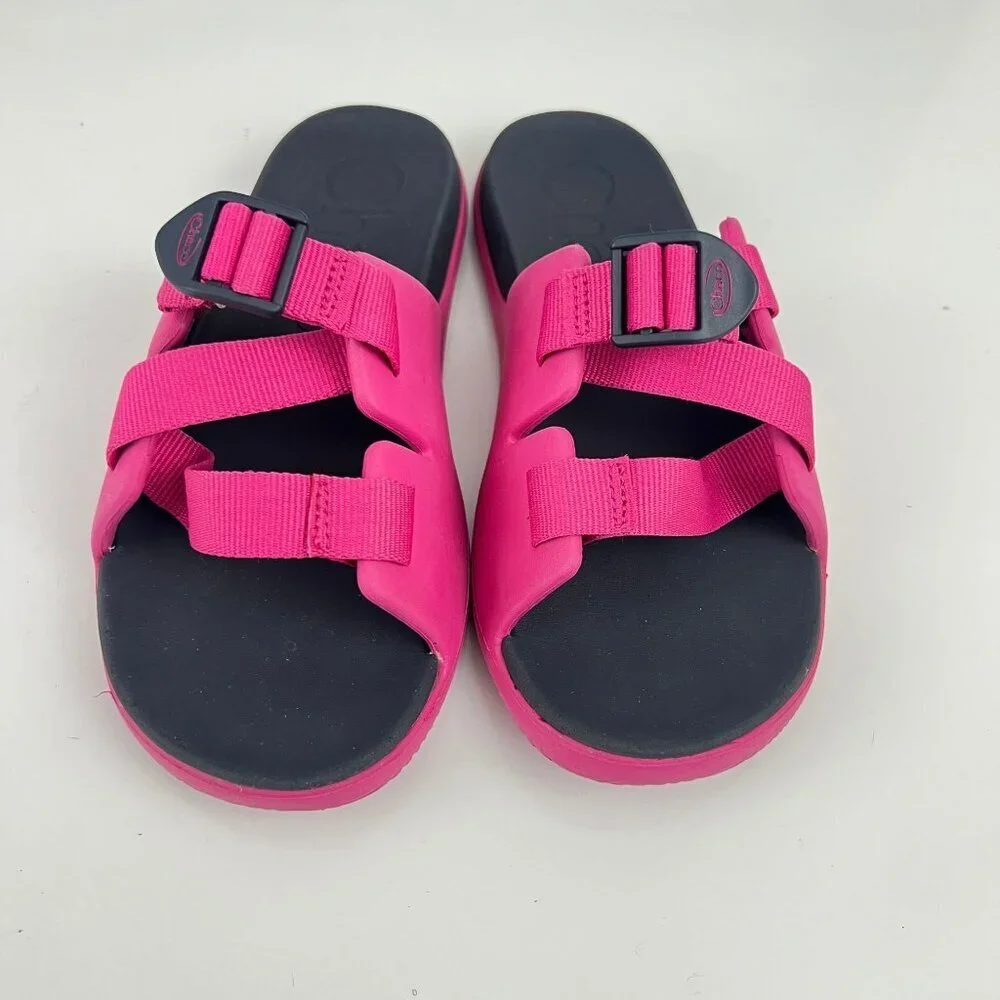 Chaco Chillos‎ Girls Kids Slides JCH180316 Size US 5 Color Magenta